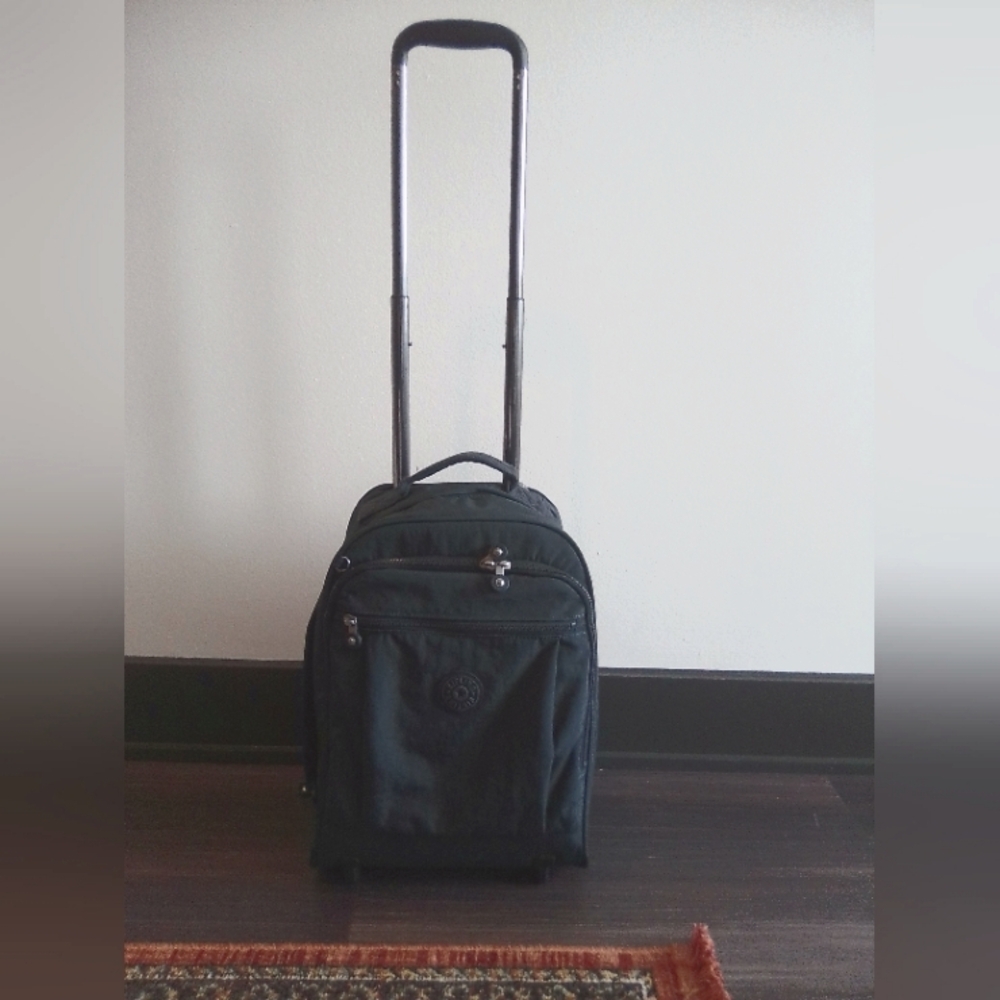 Kipling Navy Rolling Backpack (Unisex)